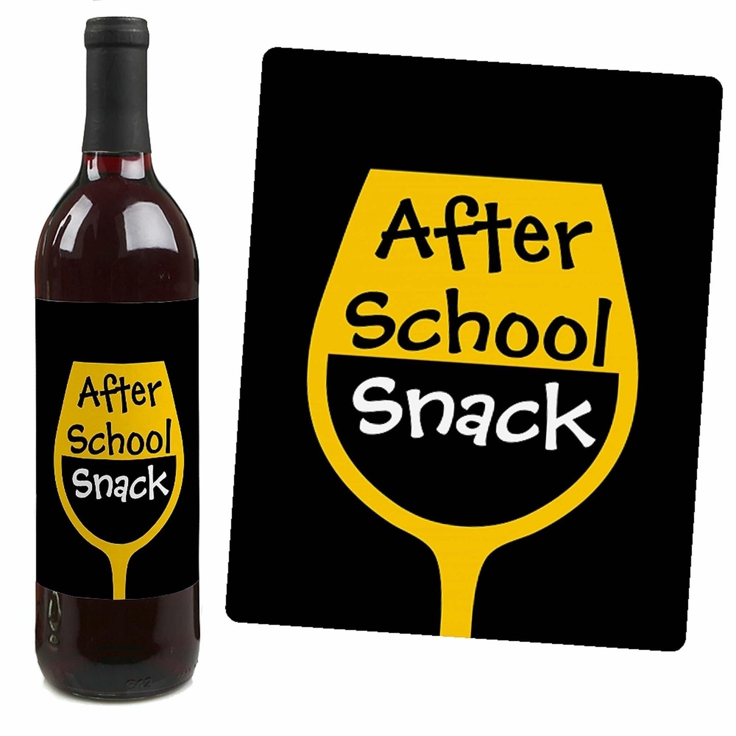 Best Teacher Gift - Teacher Appreciation Christmas Gift Decorations for Women and Men - Wine Bottle Label Stickers - First and Last Day of School Gifts for Teachers - Set of 4