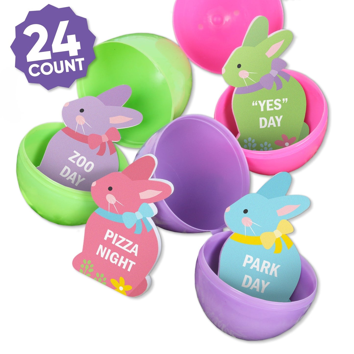 Colorful Easter Egg Hunt Tokens - 24 Ct