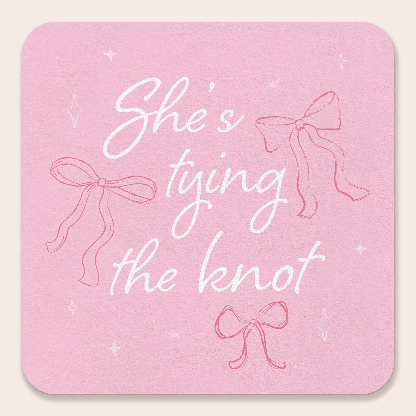 Drink Coasters - Tying The Knot - 25 Ct