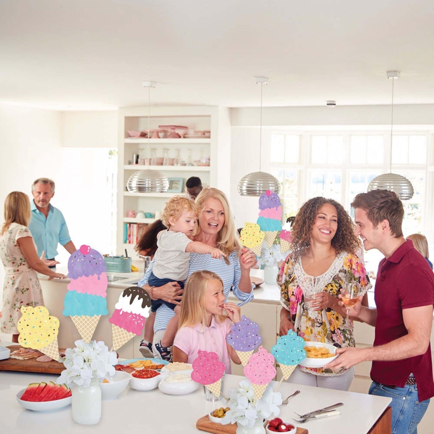 Ice Cream Showstopper Table Toppers - 35 Pc