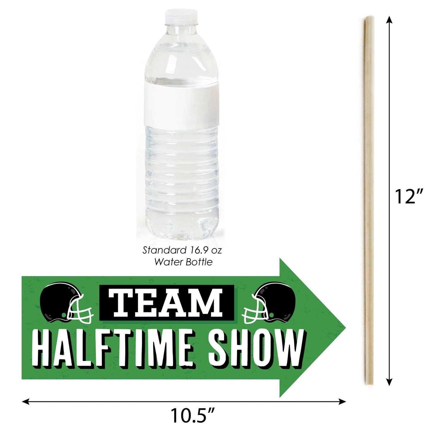 Funny The Big Game - Football Party Photo Booth Props Kit - 10 Piece