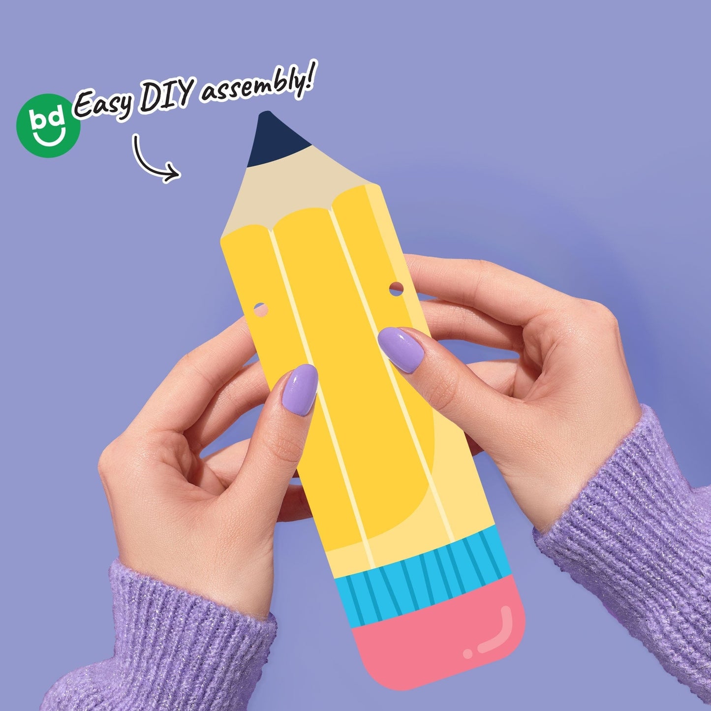 School Supplies Garland Banner - 15 Pc