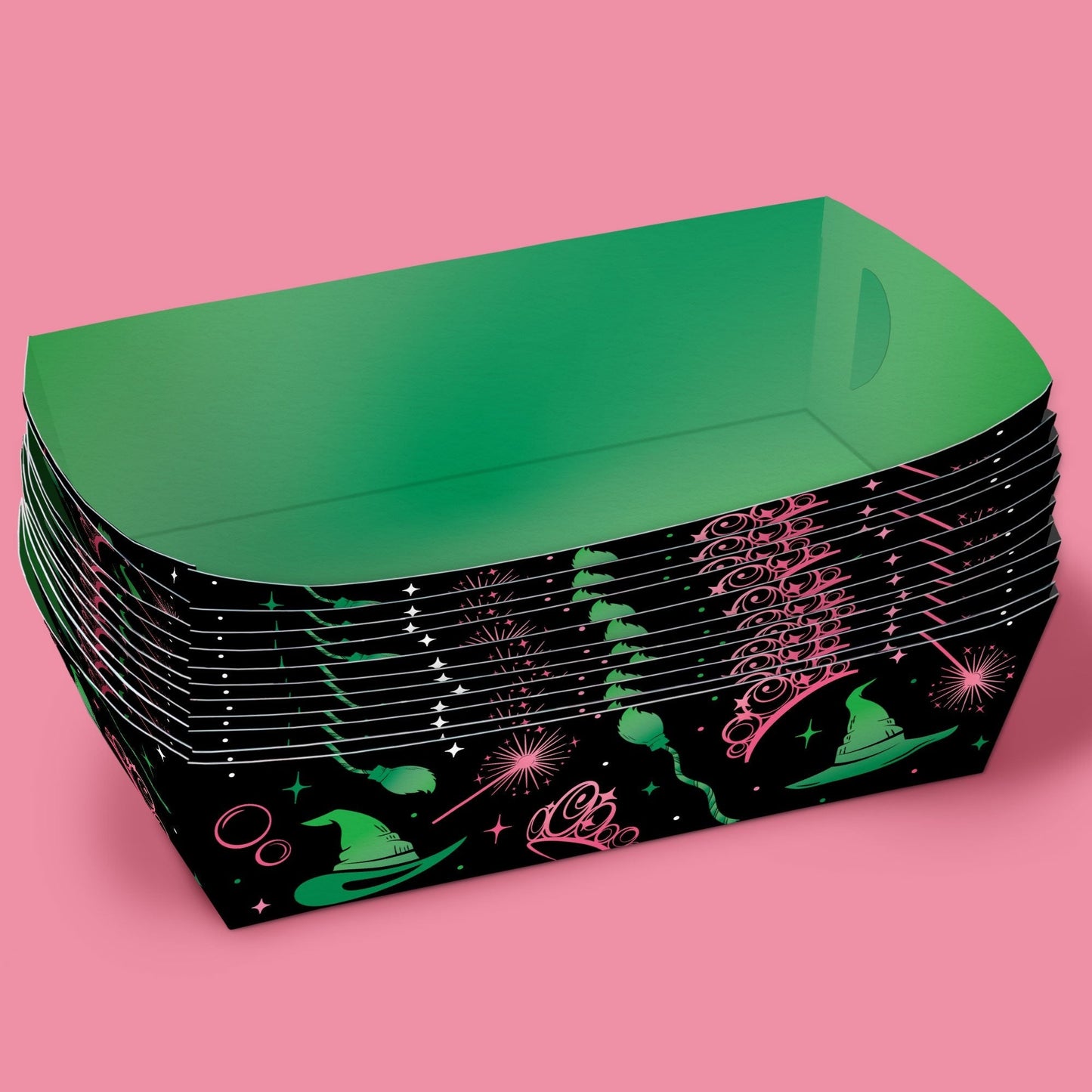Witch Paper Food Trays - 12 Ct