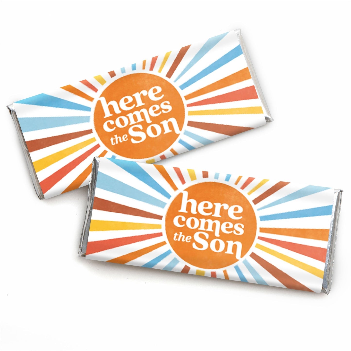 Here Comes The Son Baby Shower Candy Bar Wrapper Favors