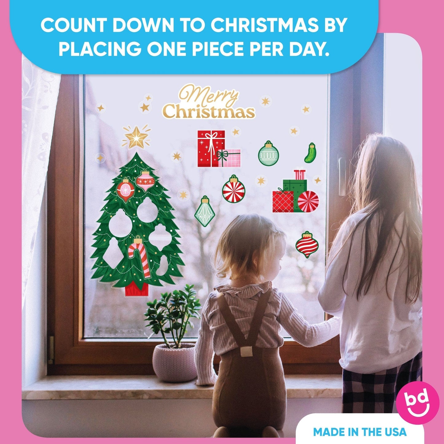 O-Christmas Tree Window Clings