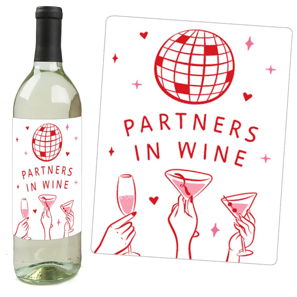 Drinks with the Girls Wine Bottle Labels - 4 Ct