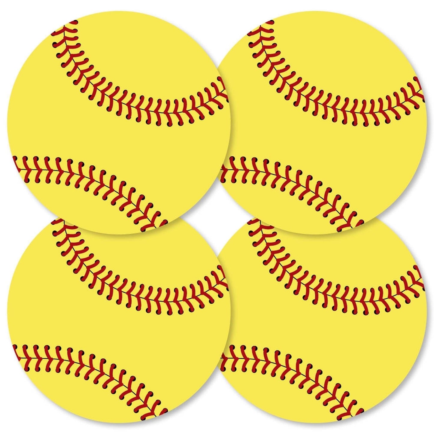 Grand Slam - Fastpitch Softball - Decorations DIY Baby Shower or Birthday Party Essentials - Set of 20