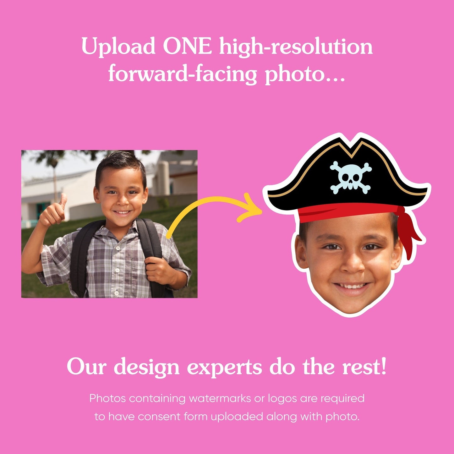 Custom Pirate Temporary Tattoos - 12 Ct