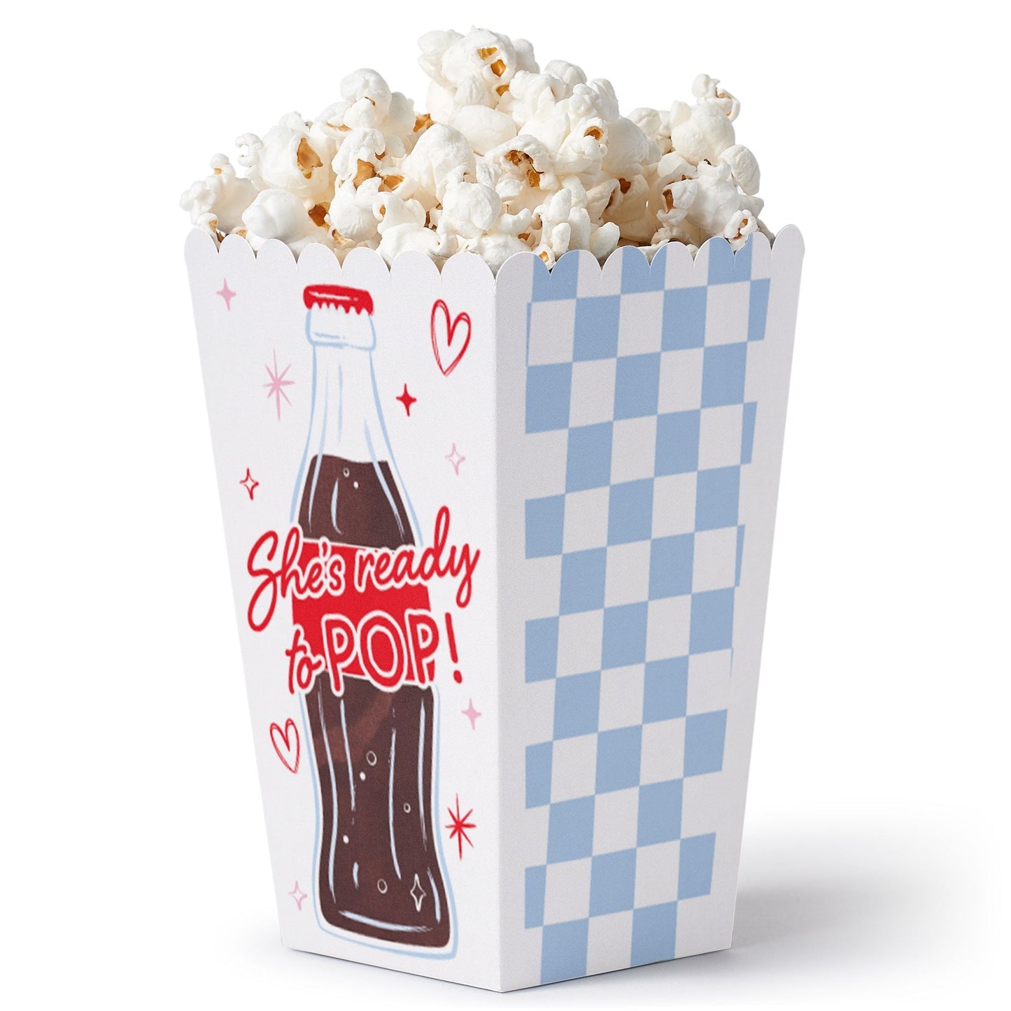 She's Ready to Pop Popcorn Boxes - 12 Ct