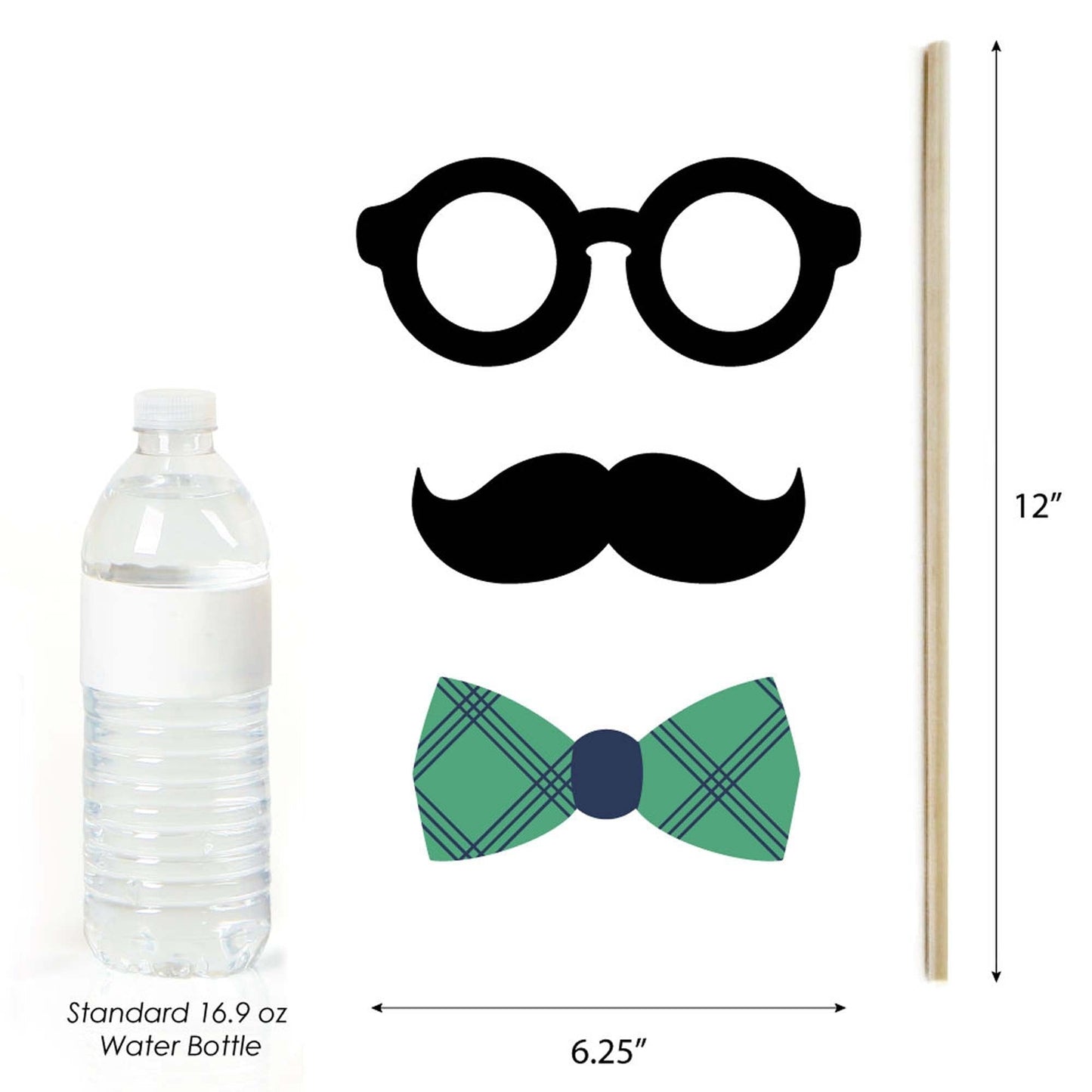 Par-Tee Time - Golf - Baby Shower, Birthday Party or Retirement Party Photo Booth Props Kit - 20 Count
