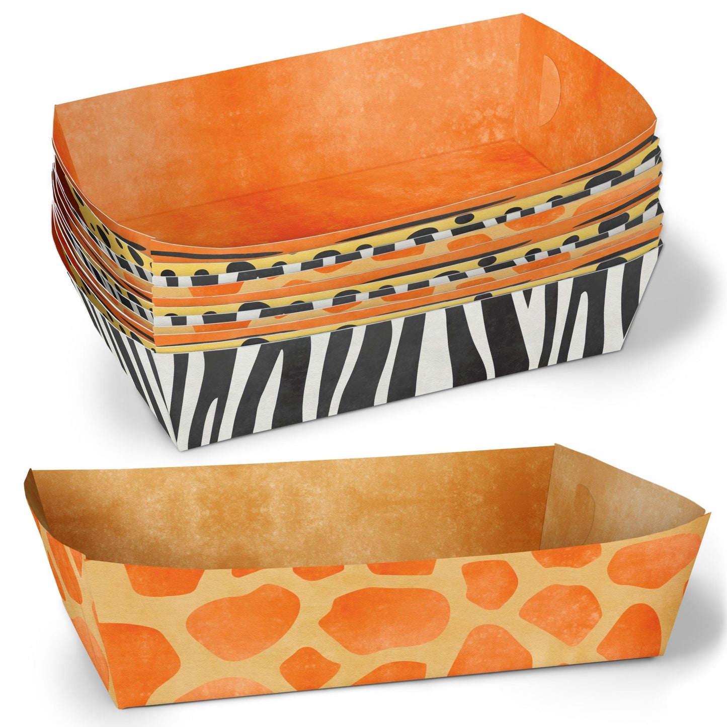 Safari Animal Prints Paper Food Trays