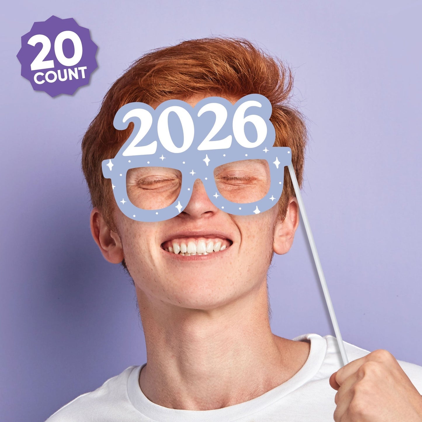 Pastel Grad - 2026 Graduation Party Photo Booth Props Kit - 20 Count