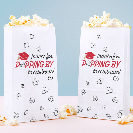Popcorn Bags - Red Grad - 25 Ct