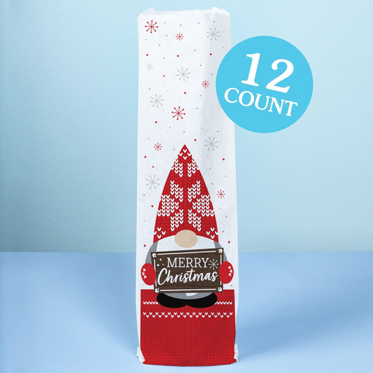 Wine Bags - Christmas Gnomes