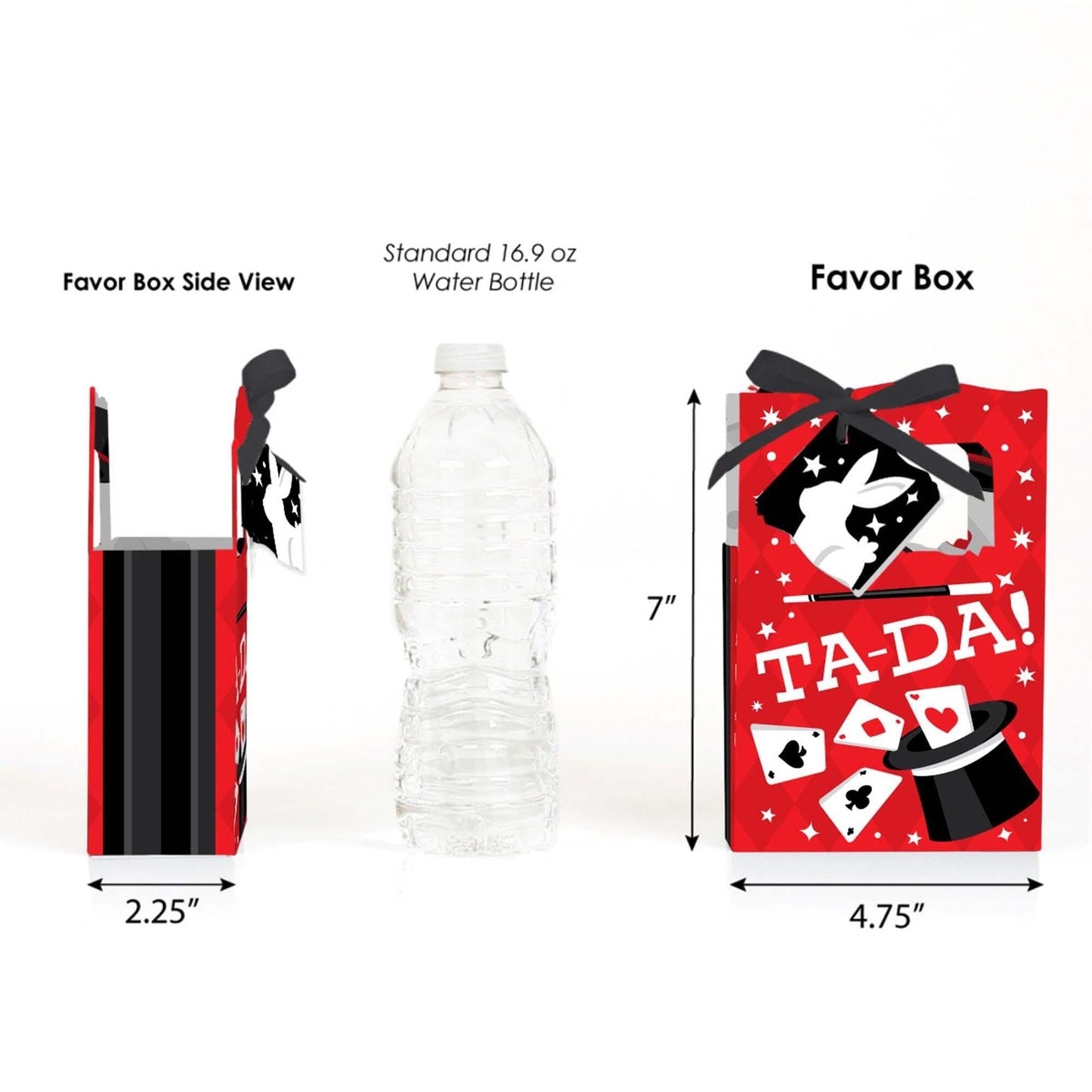 Ta-Da, Magic Show - Magical Birthday Party Favor Boxes - Set of 12