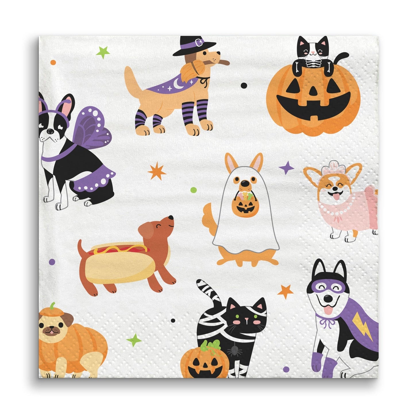 Napkins - Halloween Pets - 24 Ct