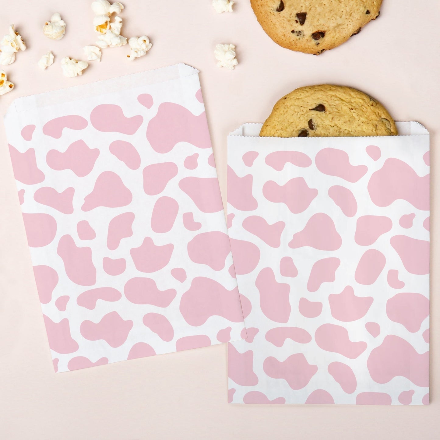 Paper Treat Bags - Cow Print - 25 Ct