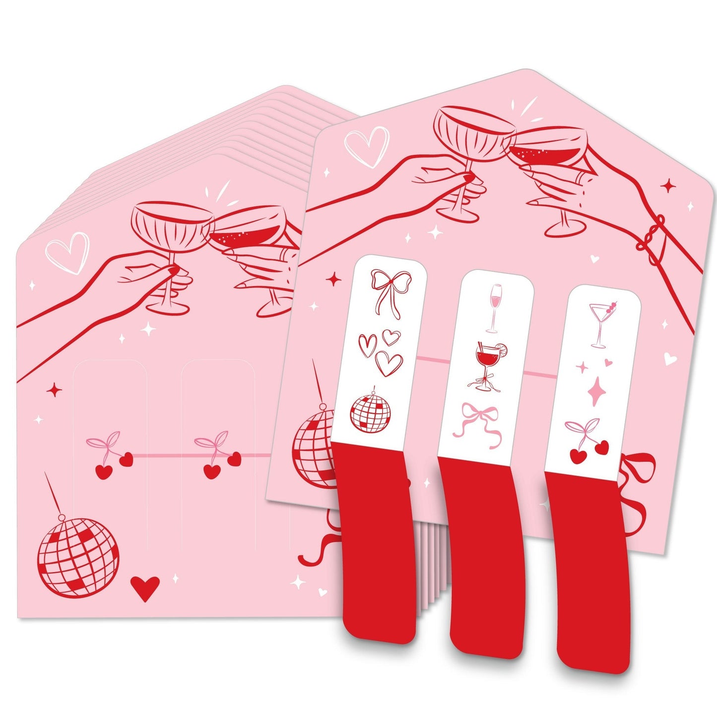 Drinks with the Girls 3-In-A-Row Pull Tabs Game - 12 Ct