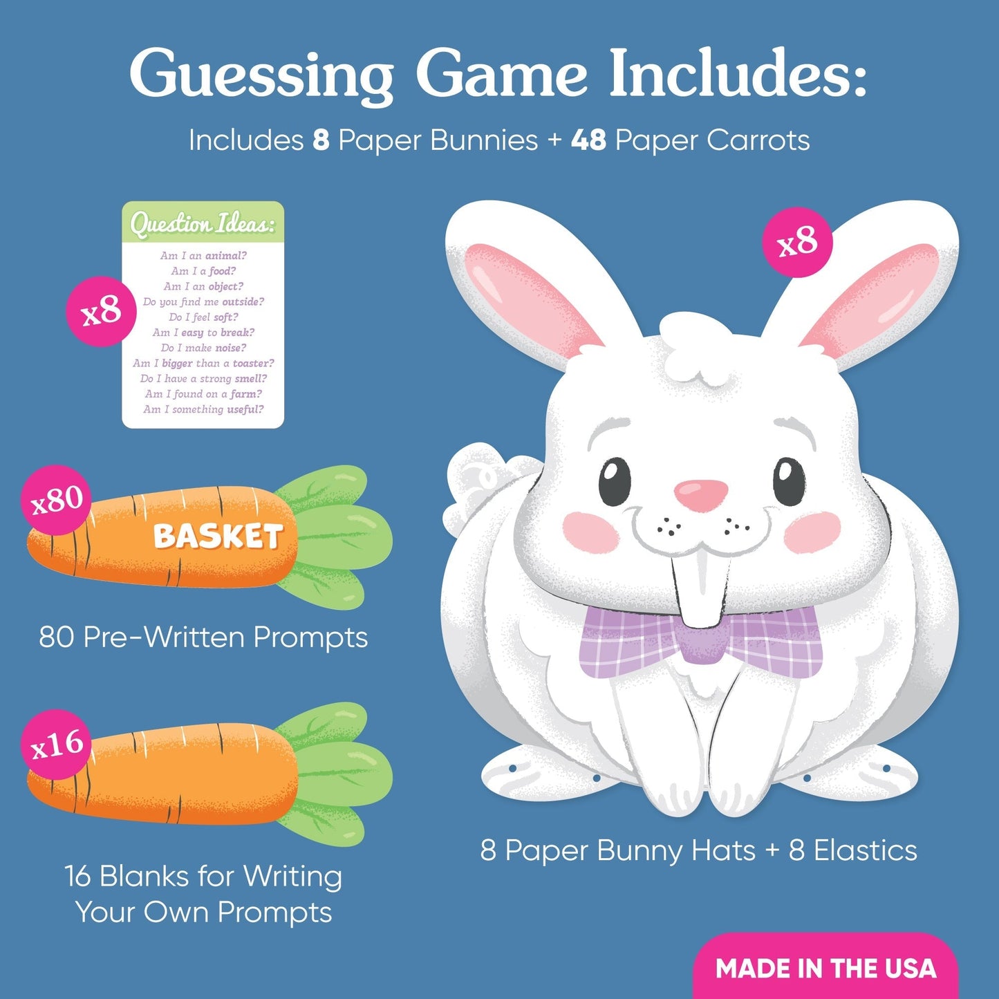 Easter Bunny Guessing Game - 8 Ct