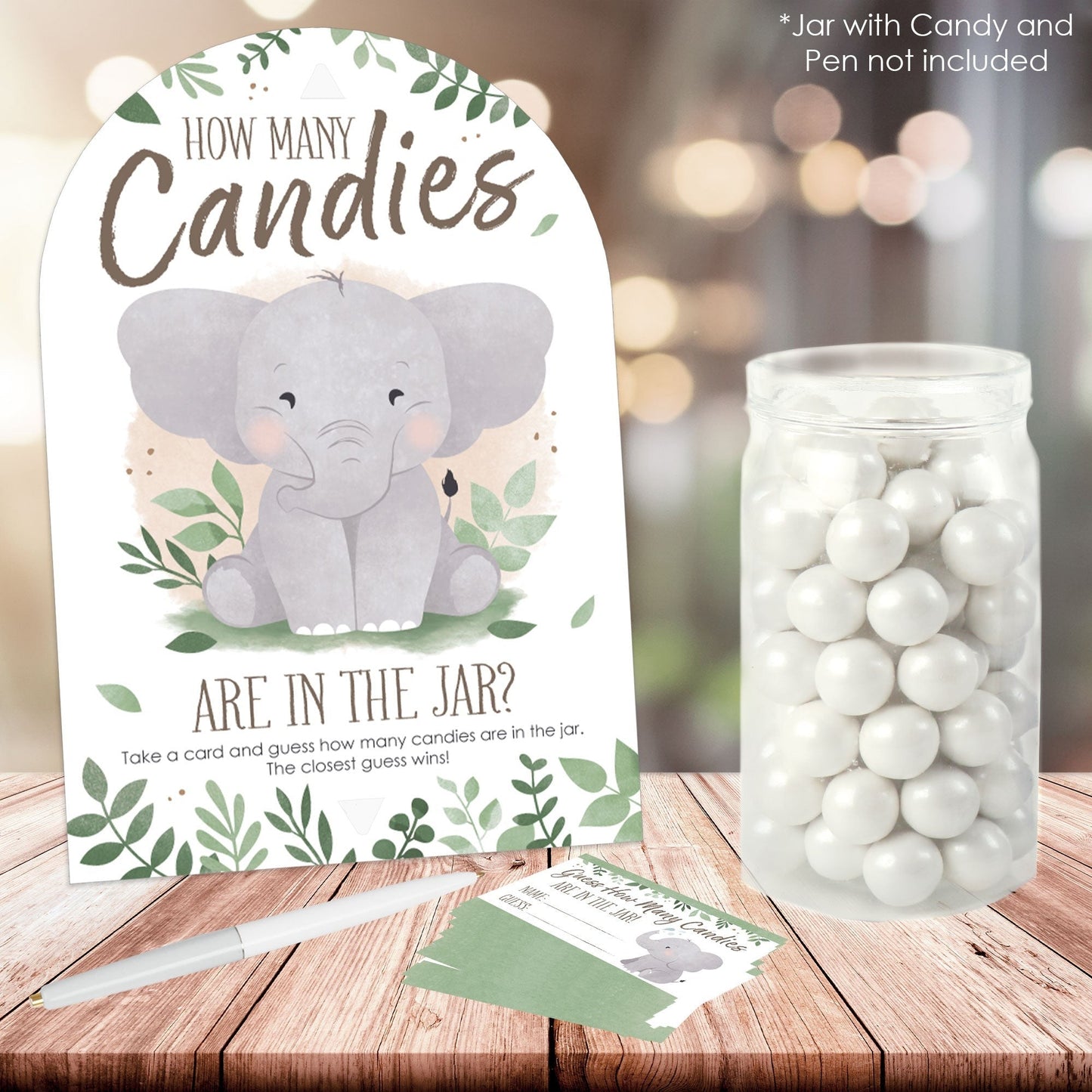 Elephant Candy Guessing Game