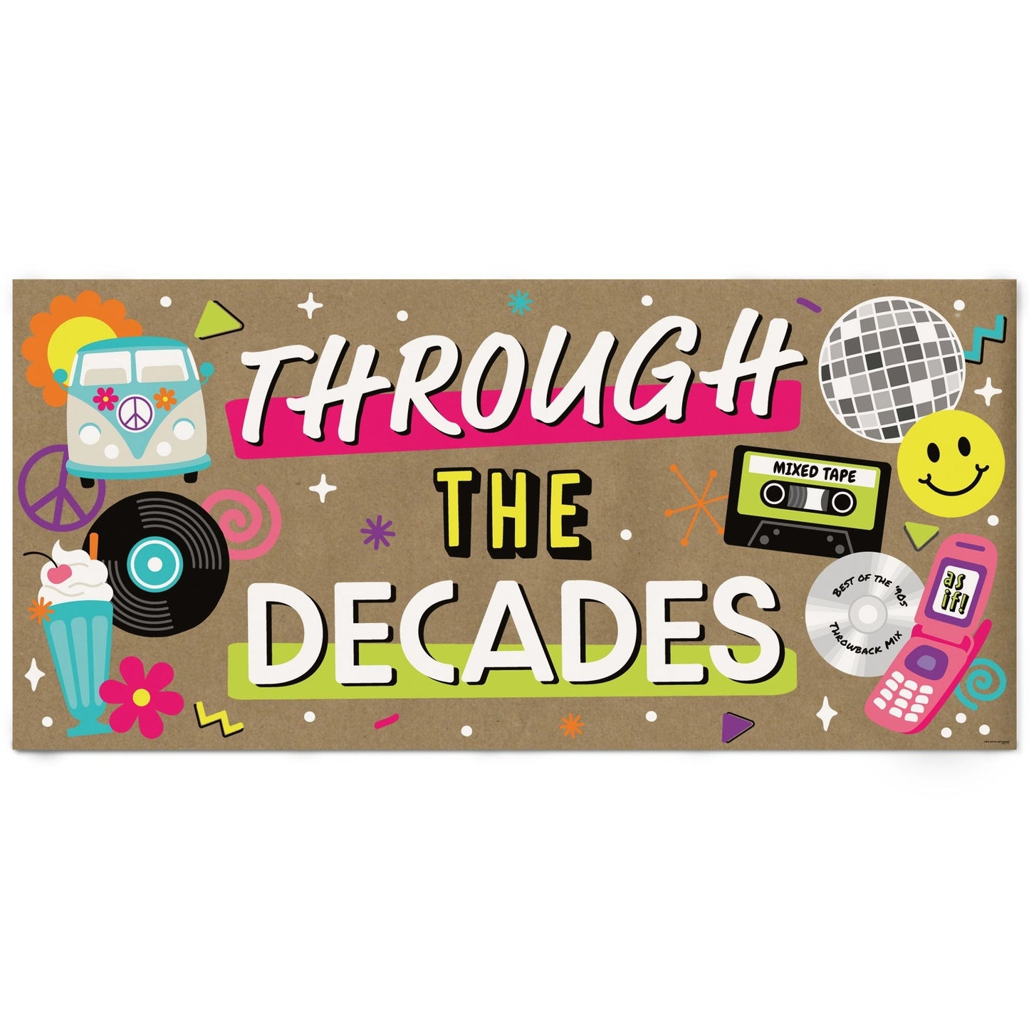 Through the Decades Kraft Banner