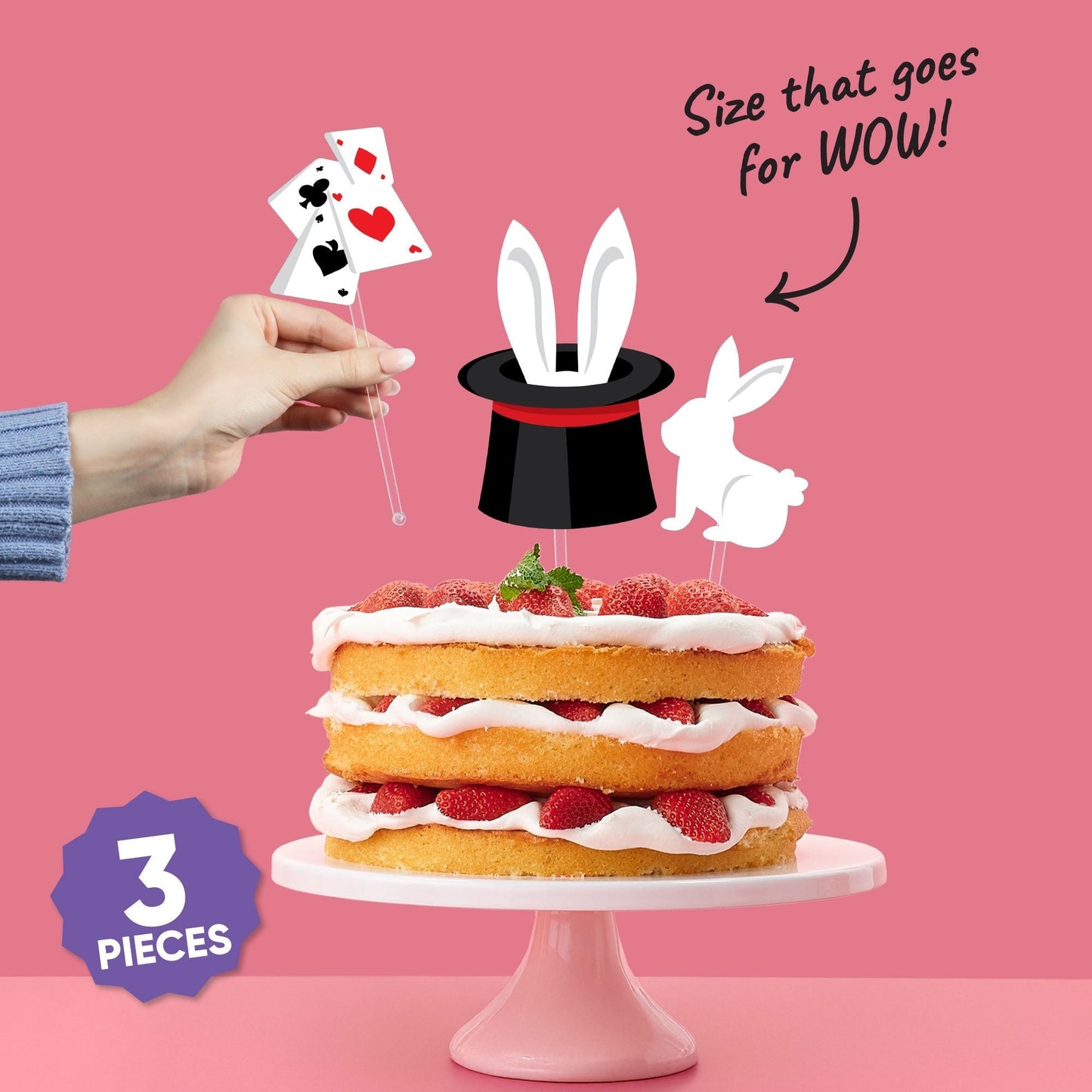 Magic Show Cake Topper - 3 Pc
