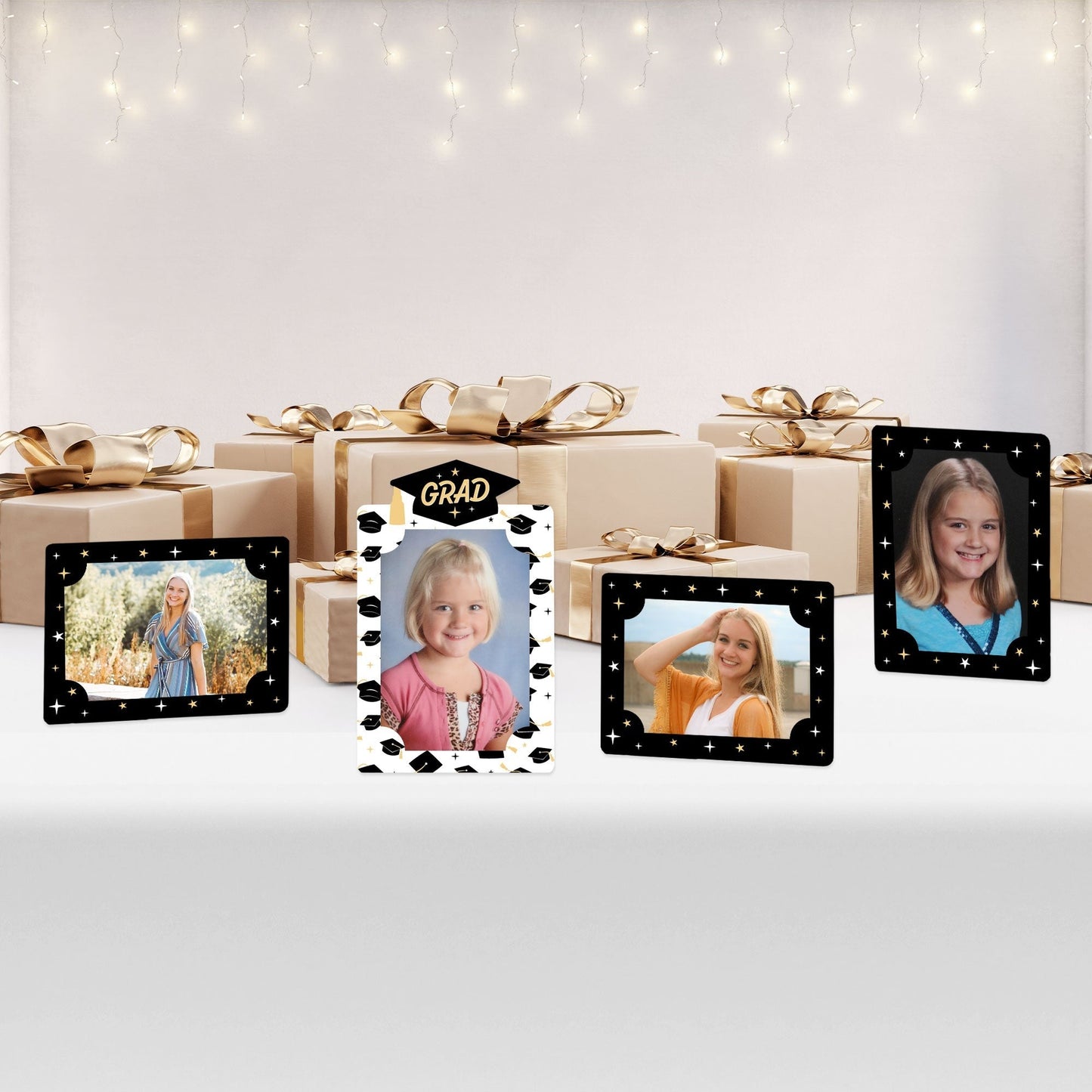 Goodbye High School, Hello College - Graduation Party 4x6 Picture Display - Paper Photo Frames - Set of 12