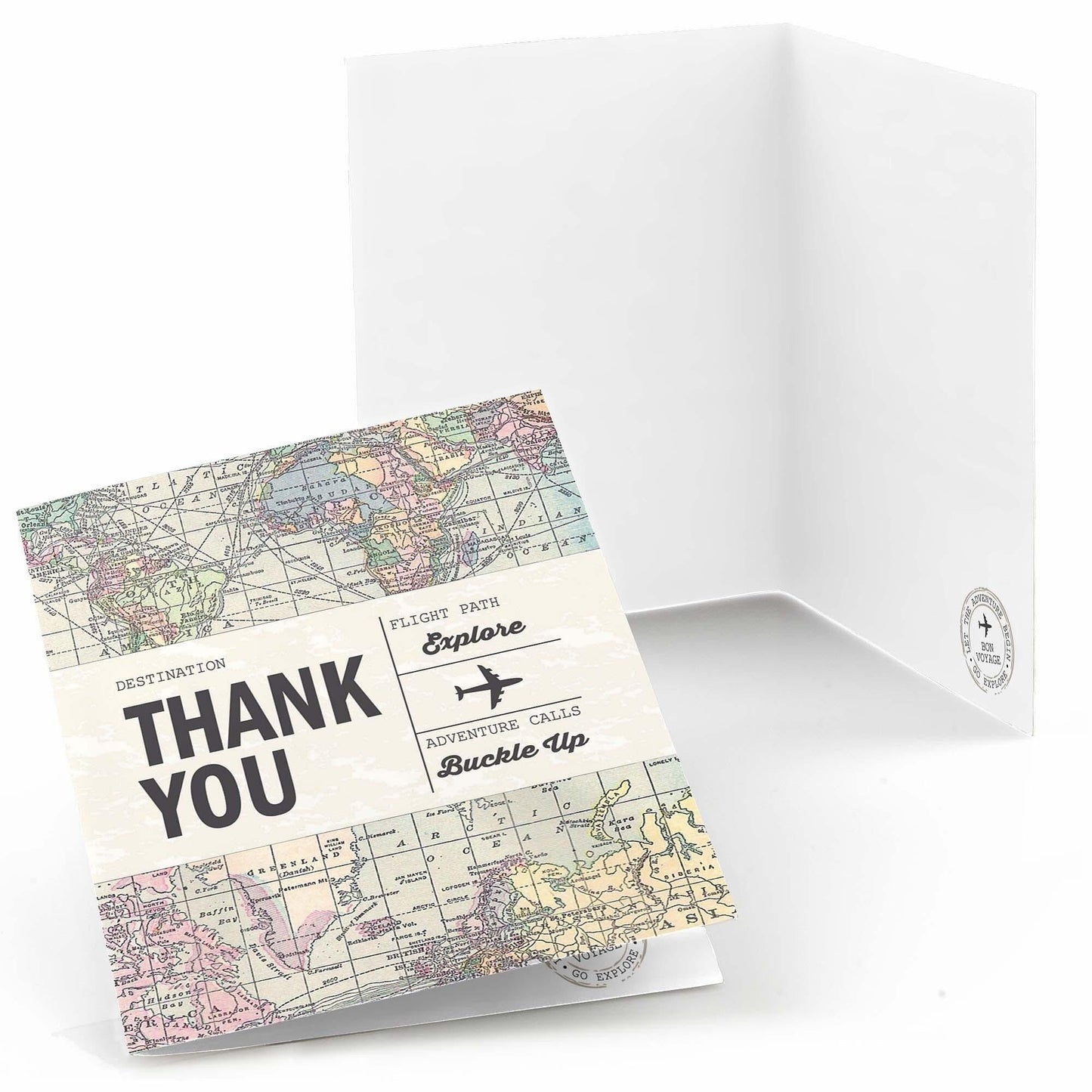 World Awaits - Graduation Party Thank You Cards - 8 ct