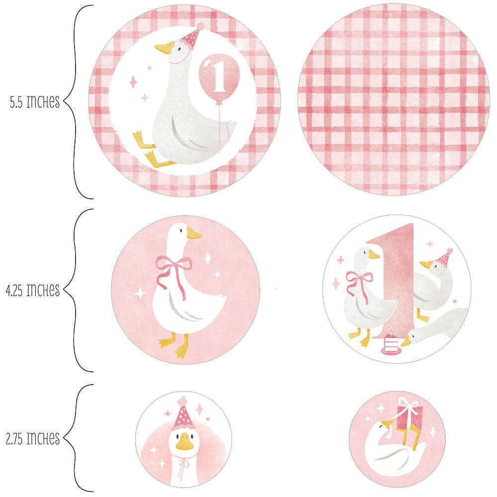 One Silly Goose Pink Large Confetti - 27 Ct