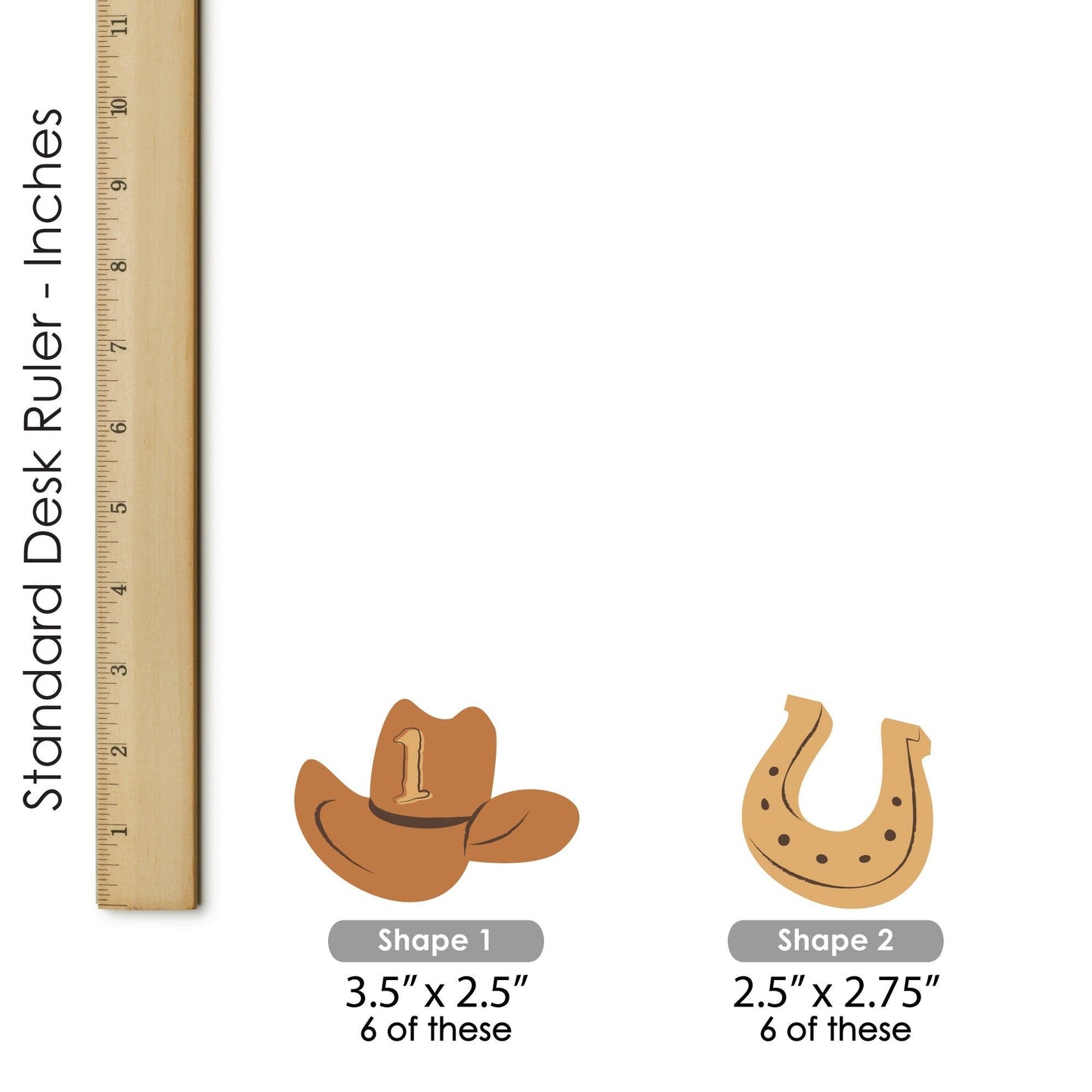 My First Rodeo - Dessert Cupcake Toppers - Little Cowboy 1st Birthday Party Clear Treat Picks - Set of 24