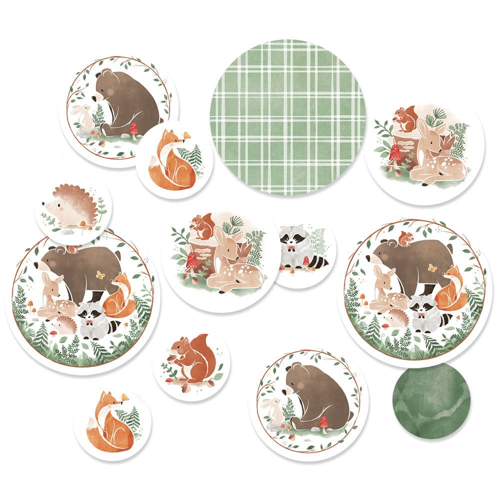 Woodland Animals Large Confetti - 27 Ct