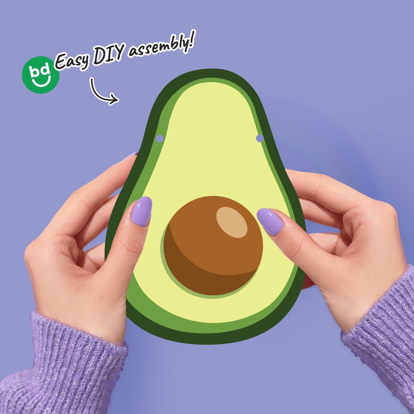 Hello Avocado Garland Banner - 15 Pc