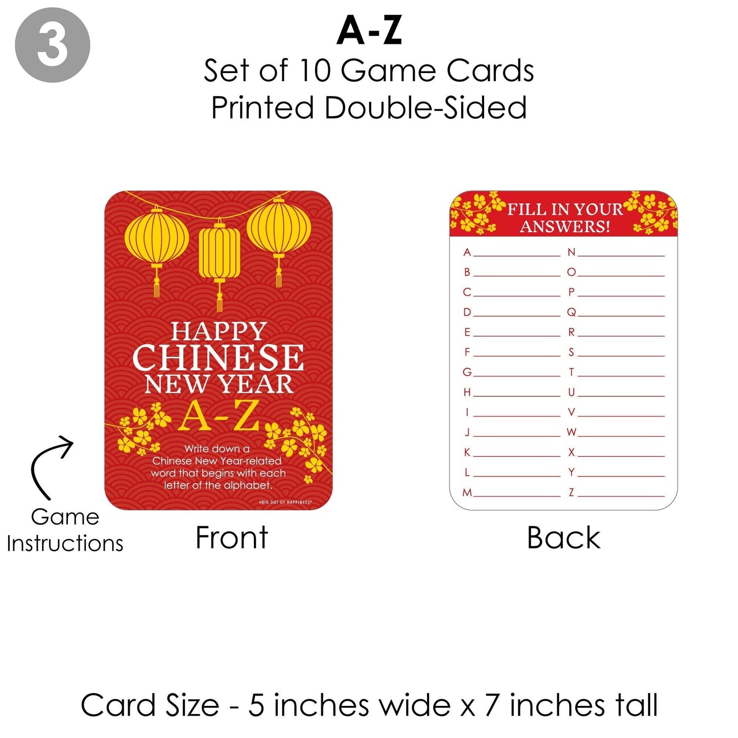 Chinese New Year - 4 Lunar New Year Games - 10 Cards Each - Gamerific Bundle