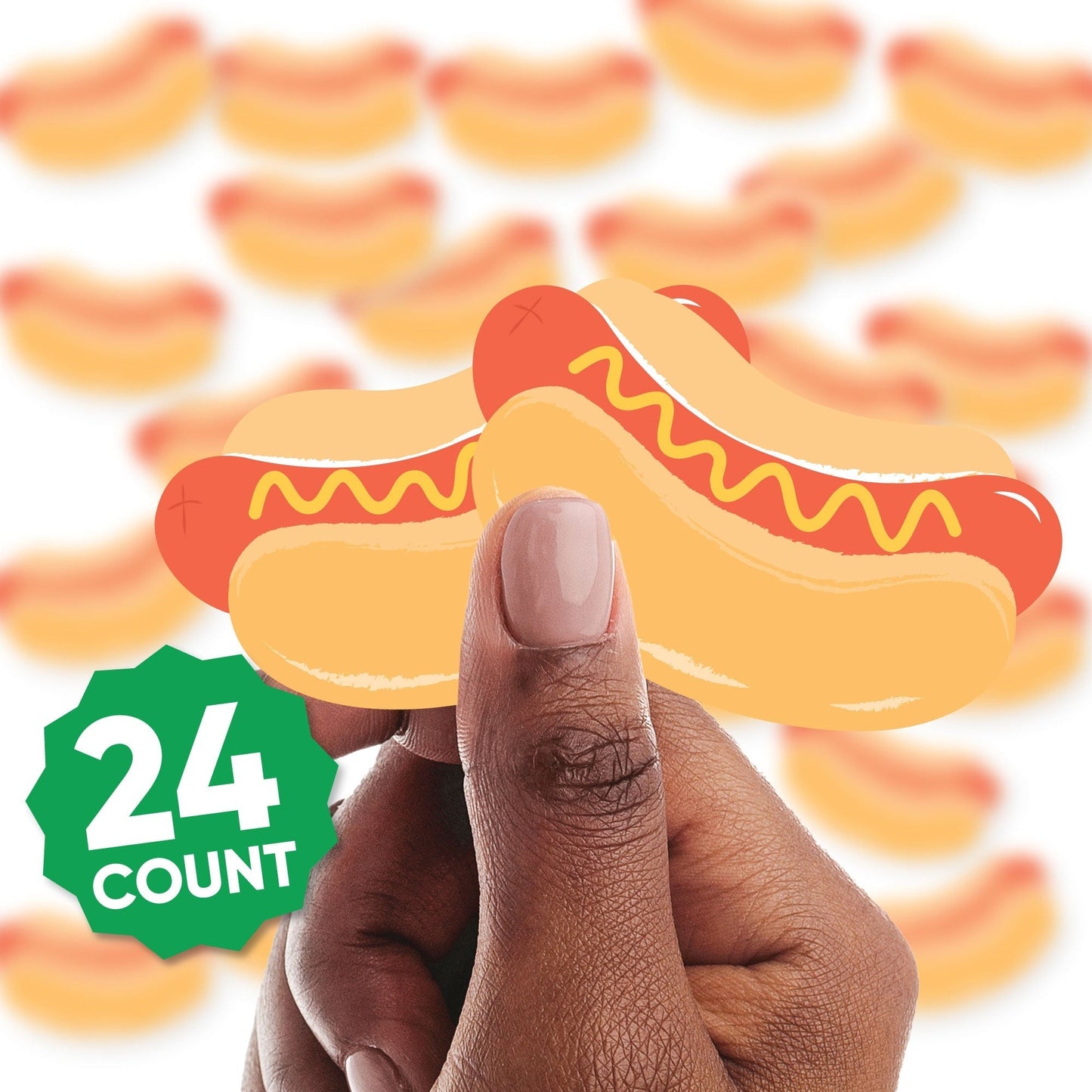 Hot Dog Treat Picks - 24 Ct