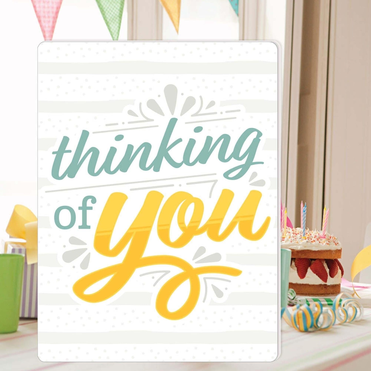 Thinking of You - Just Because Giant Greeting Card - Big Shaped Jumborific Card - 16.5 x 22 inches