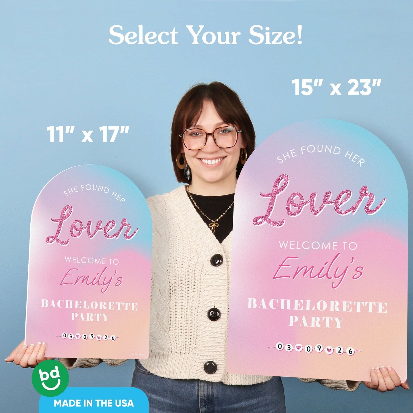 Custom Text She Found Her Lover Welcome Sign
