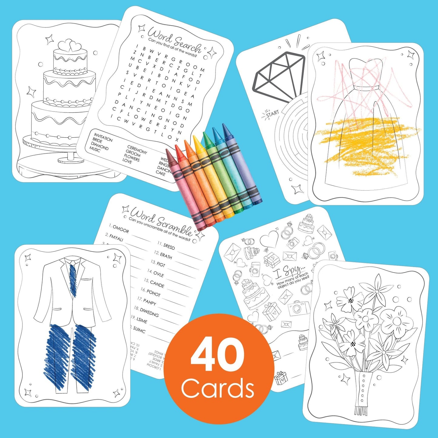 Kids Table Wedding Game Bundle