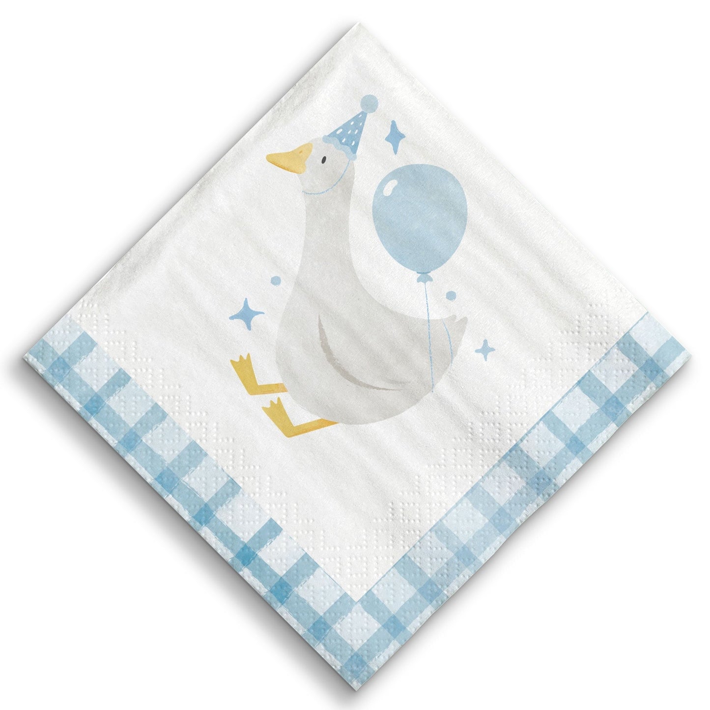 Napkins - One Silly Goose Blue - 24 Ct
