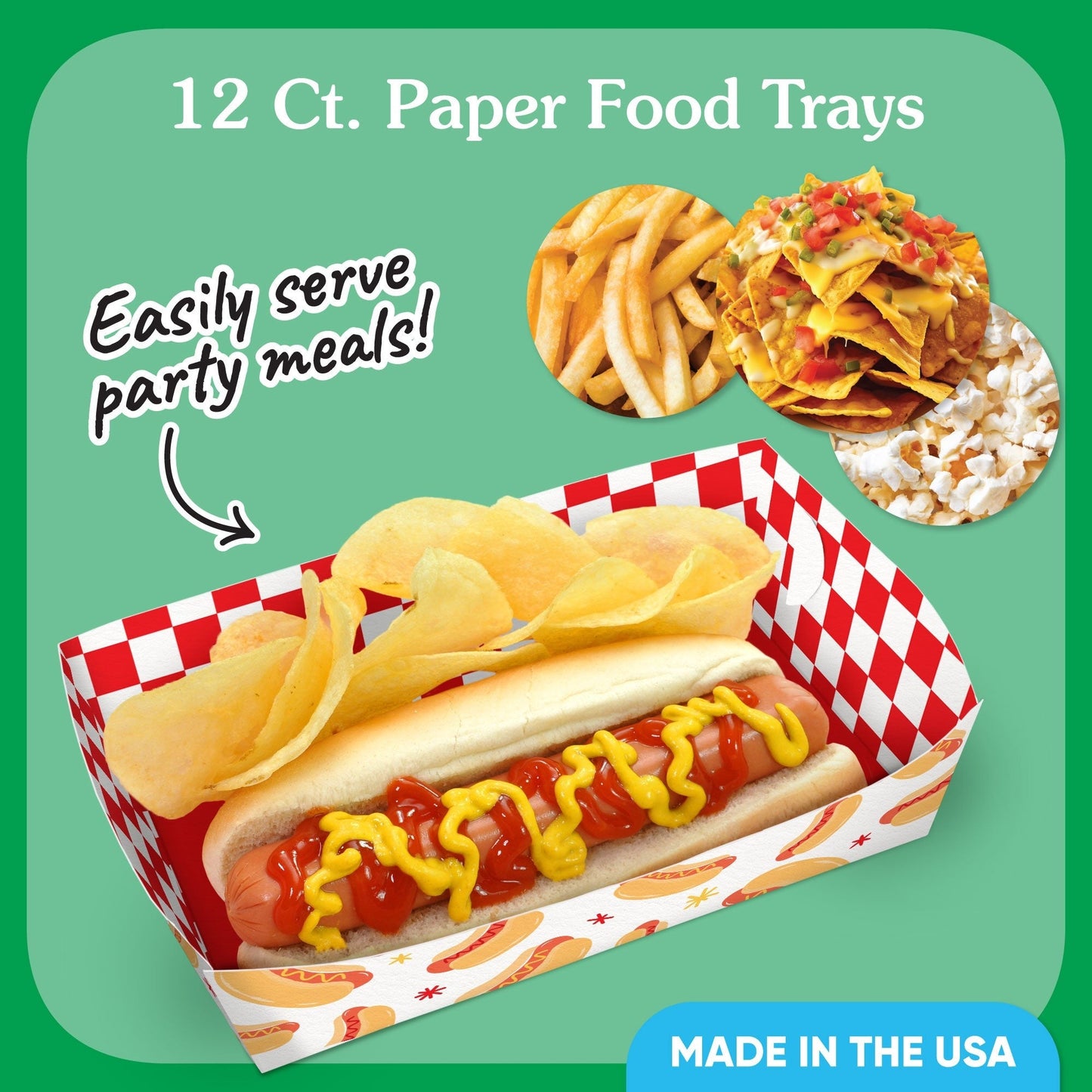 Hot Dog Paper Food Trays