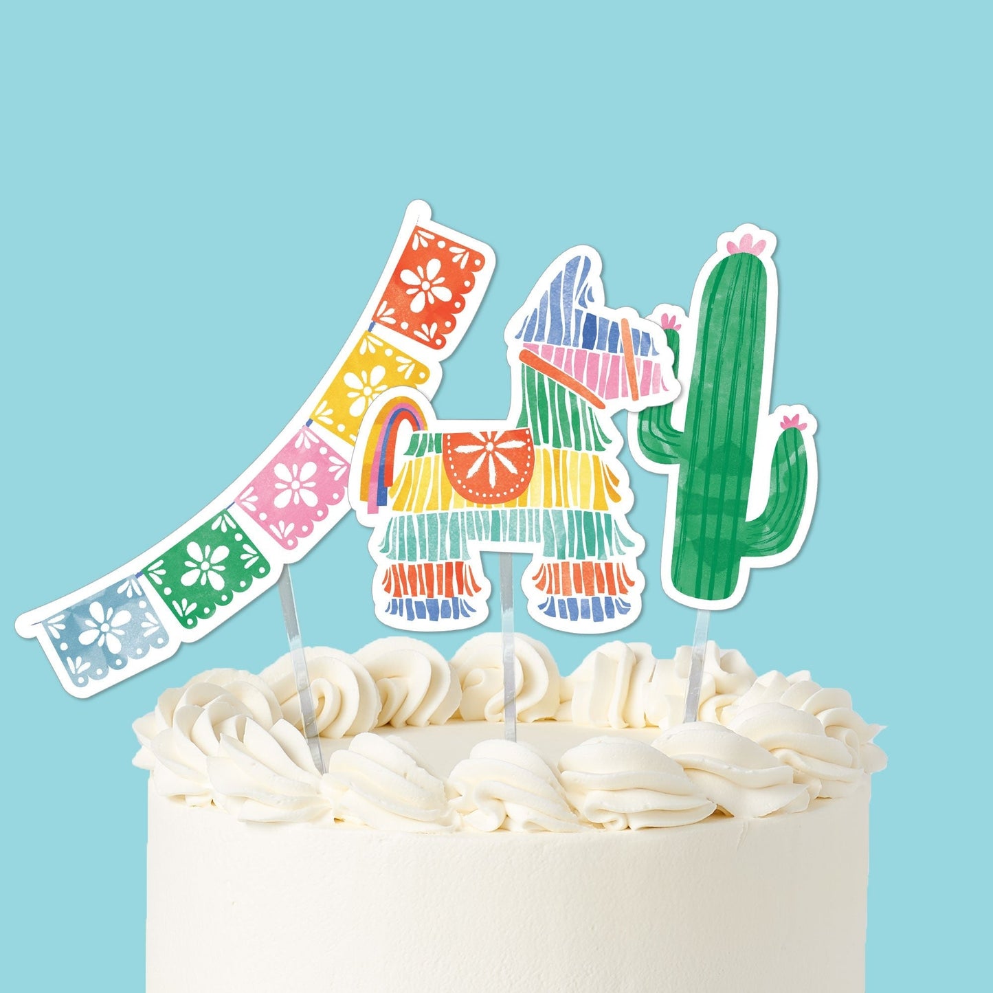 Fiesta Cake Topper - 3 Pc