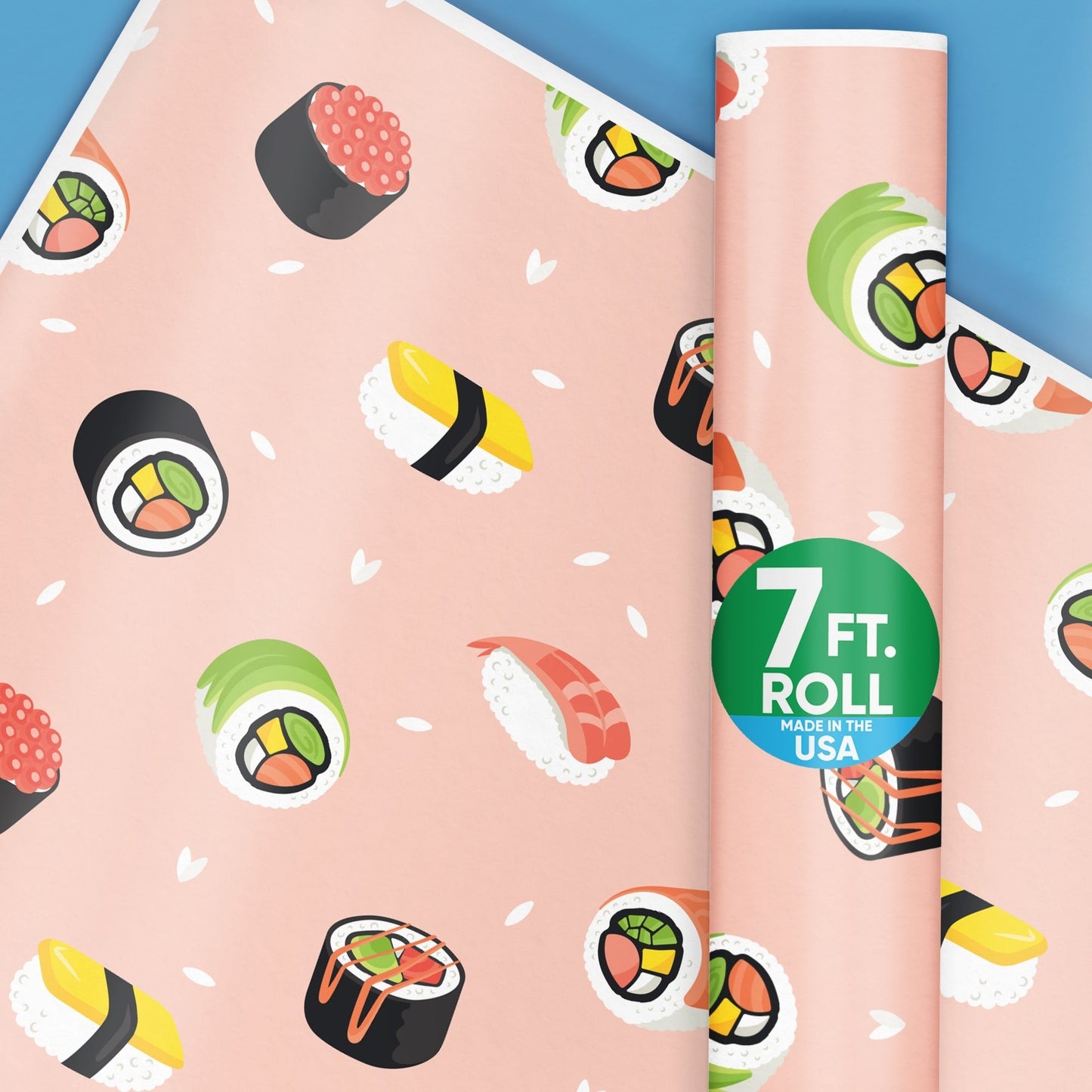 Pink Sushi Wrapping Paper