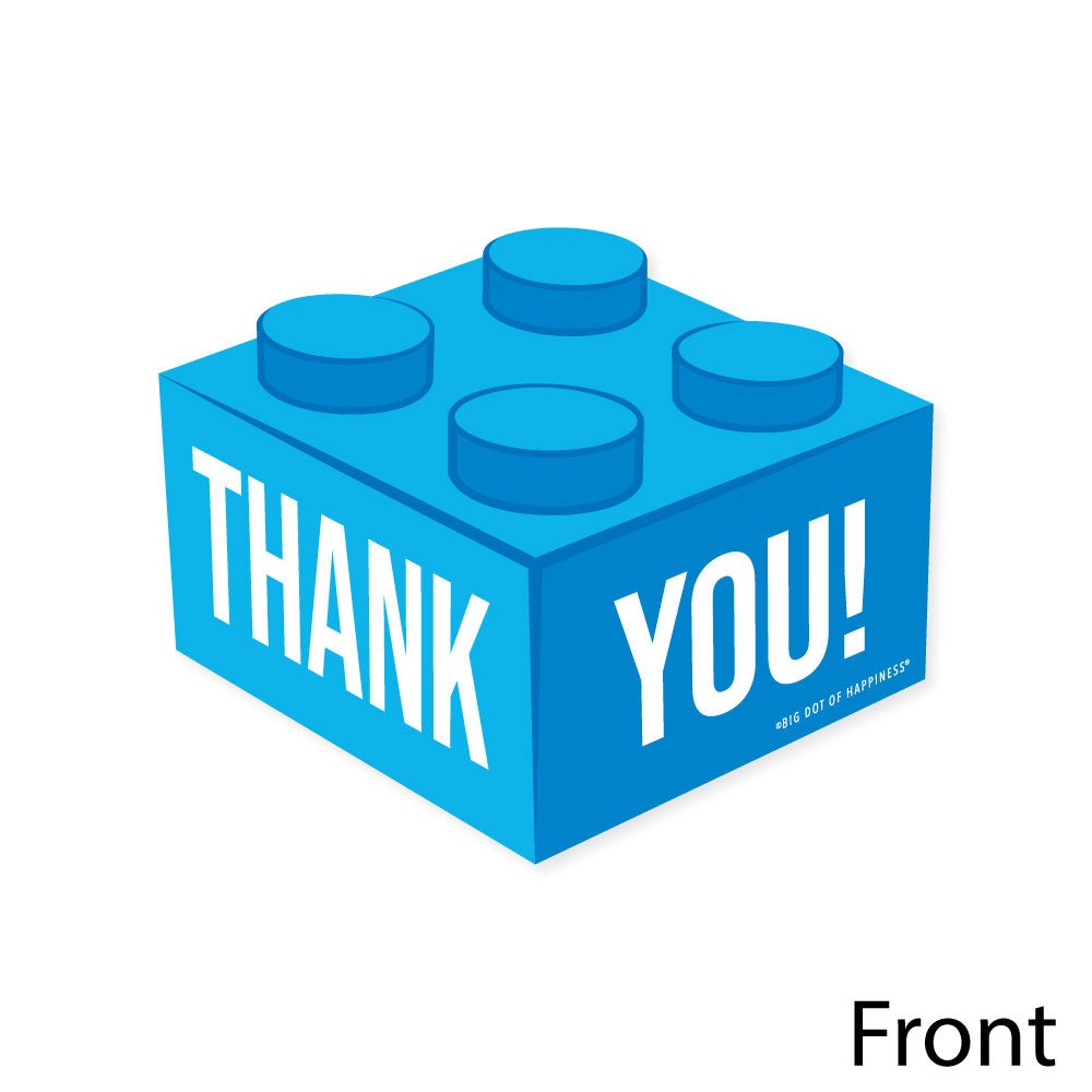 Building Blocks Thank You Cards - 12 Ct