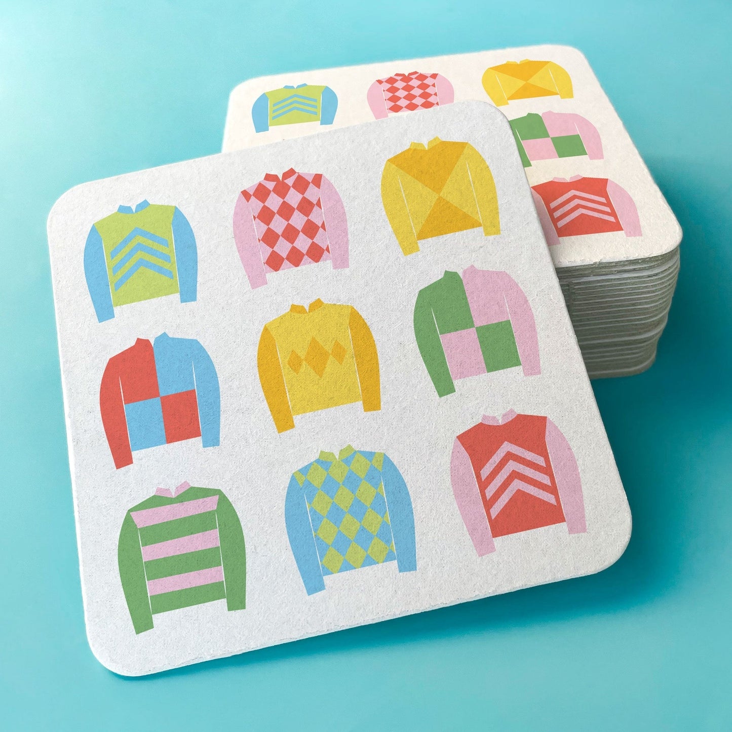 Drink Coasters - Derby Horse Race - 25 Ct