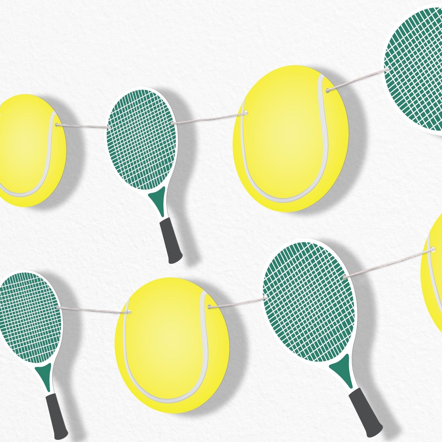 Tennis Garland Banner - 15 Pc