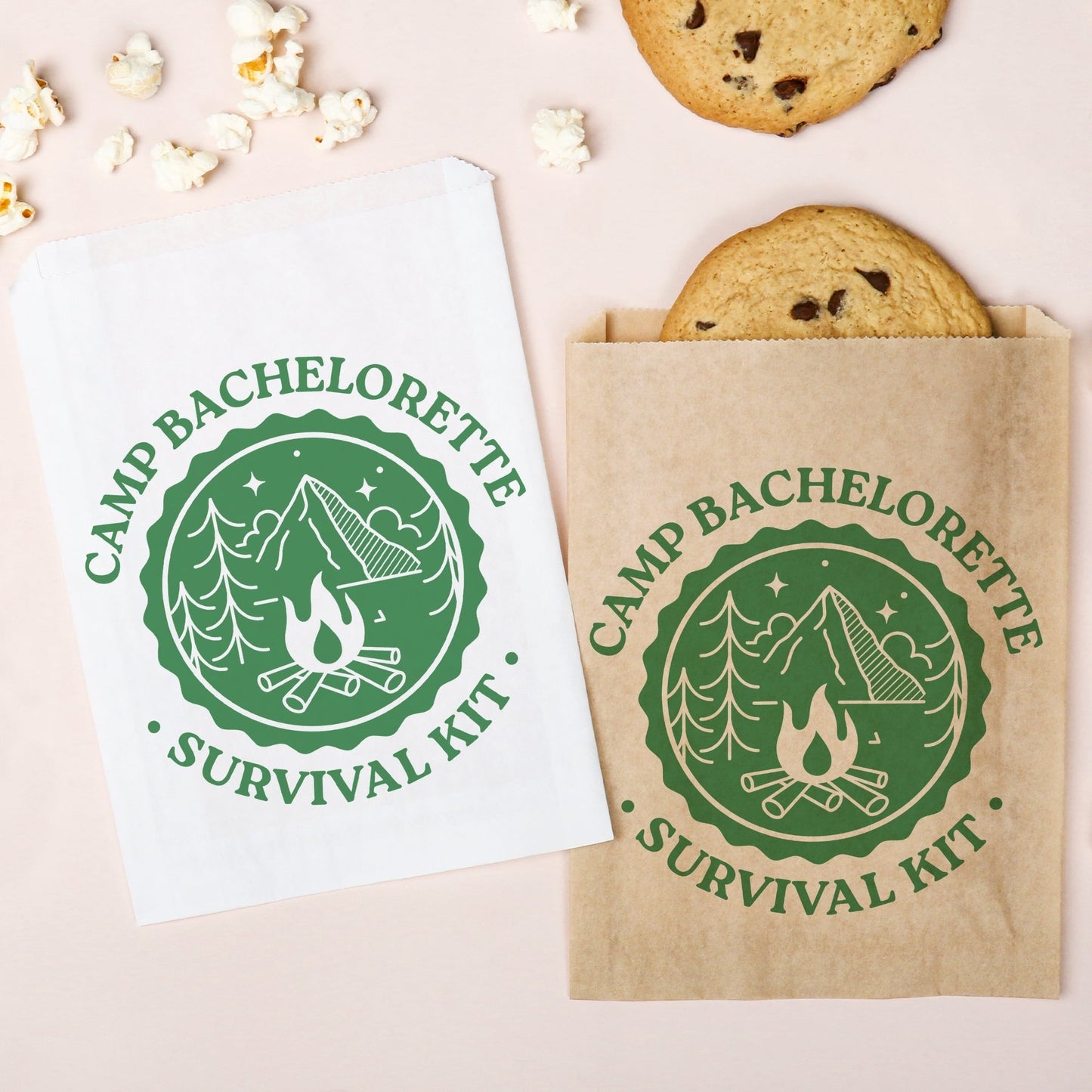 Paper Treat Bags - Camp Bach - 25 Ct