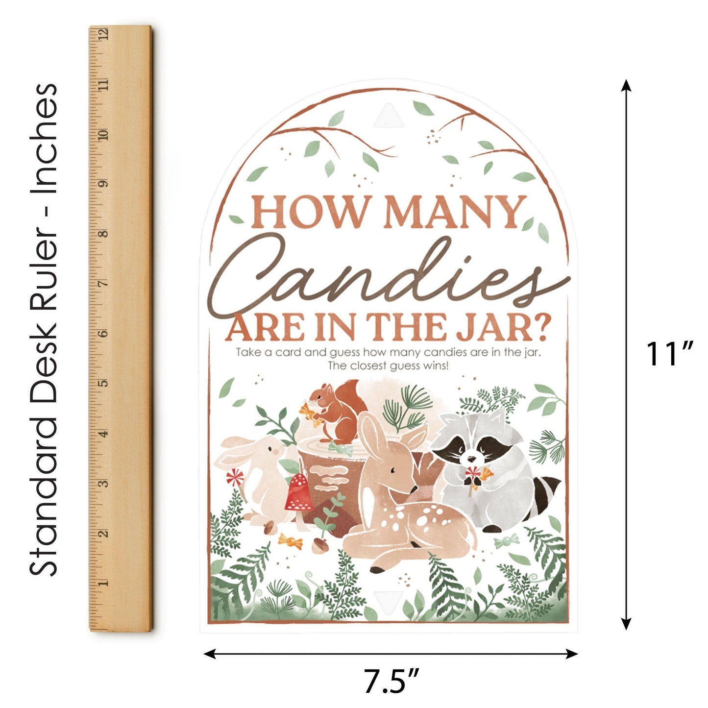 Woodland Animals Candy Guessing Game