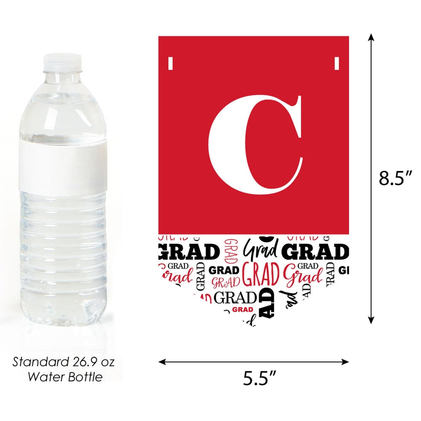 Red Grad - Best is Yet to Come - 2026 Graduation Party Bunting Banner and Decorations - Congrats Grad