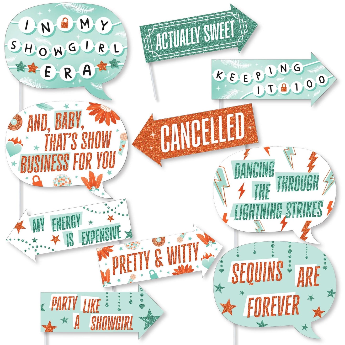 The Life of a Party Funny Photo Props - 10 Ct